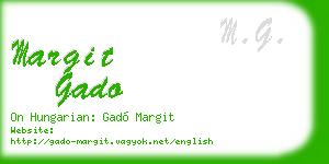 margit gado business card